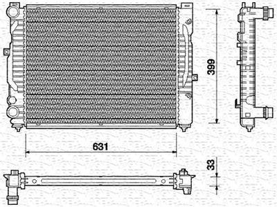 Kylare - Kylare, motorkylning MAGNETI MARELLI 350213712000