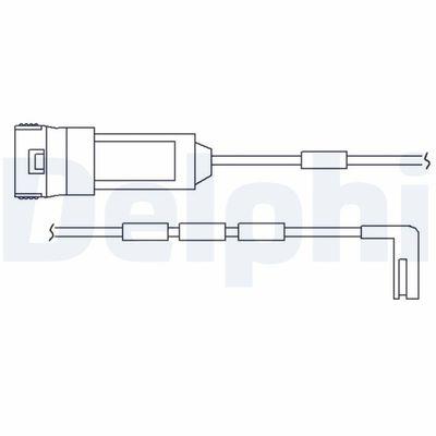Slitageindikatorer för bromsbelägg - Varningssensor, bromsbeläggslitage DELPHI LZ0125