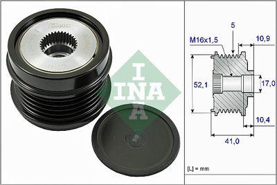 Frikopplingsnav - Frihjulskoppling, generator INA 535 0272 10