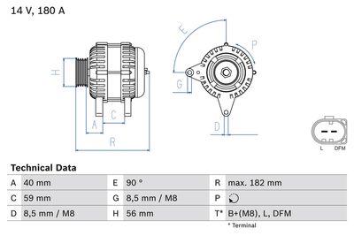 Generator - Generator BOSCH 0 986 045 340