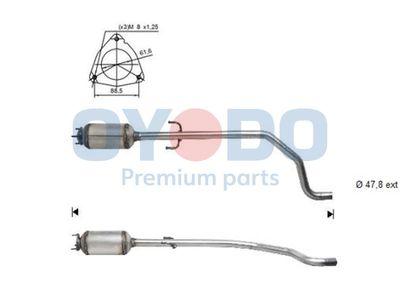 Dieselpartikelfilter - Sot-/partikelfilter, avgassystem OYODO 20N0096-OYO