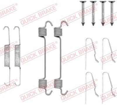 Handbroms delar - Tillbehörssats, bromsbackar, parkeringsbroms QUICK BRAKE 105-0808