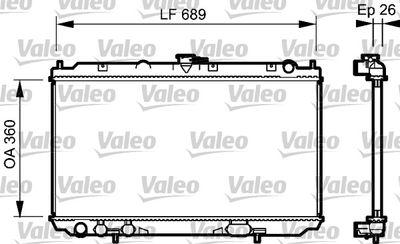 Kylare - Kylare, motorkylning VALEO 734708