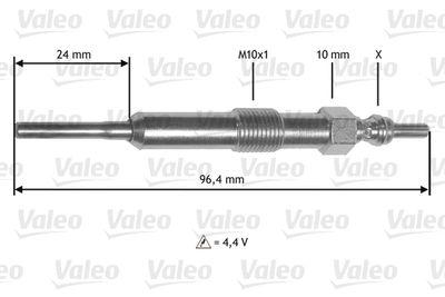 Glödstift - Glödstift VALEO 345171