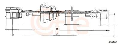 Hastighetsmätarvajer - Hastighetsmätaraxel COFLE 92.S24103