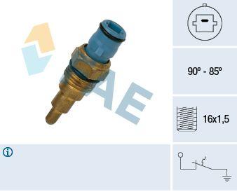 Temperaturfläkt, kylarradiatorfläkt - Termokontakt, kylarfläkt FAE 37660