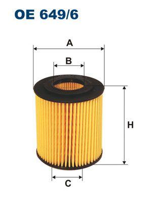 Oljefilter - Oljefilter FILTRON OE 649/6