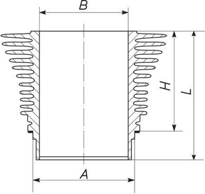 Cylindermantel - Cylinderhylsa MAHLE 031 WR 04 00