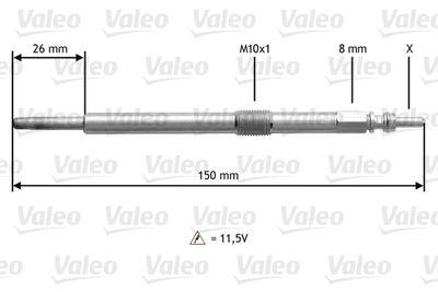 Glödstift - Glödstift VALEO 345191