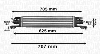 Intercooler - Laddluftkylare MAGNETI MARELLI 351319204120