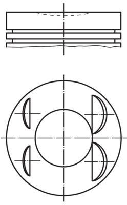 Kolv - Kolv MAHLE 021 PI 00127 002