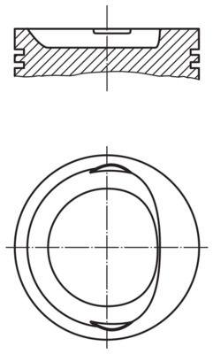 Kolv - Kolv MAHLE 568 10 00