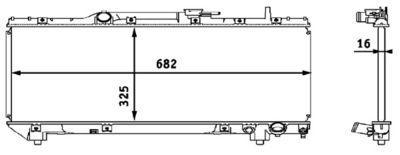 Kylare - Kylare, motorkylning MAHLE CR 535 000S