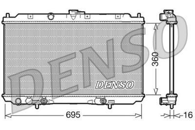 Kylare - Kylare, motorkylning DENSO DRM46024