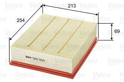 Luftfilter - Luftfilter VALEO 585094