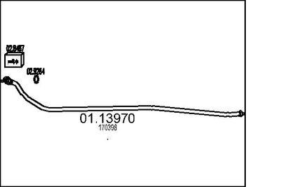 Avgasrör - Avgasrör MTS 01.13970