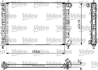 Kylare - Kylare, motorkylning VALEO 732582