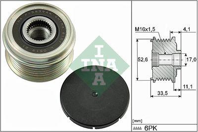 Frikopplingsnav - Frihjulskoppling, generator INA 535 0025 10