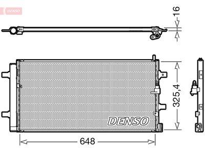 Kondensor - Kondensor, klimatanläggning DENSO DCN02040