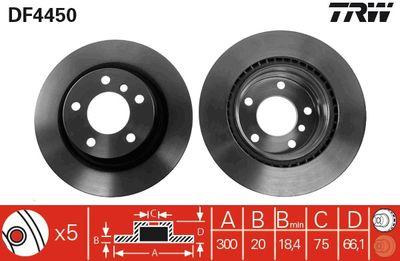 Bromsskivor - Bromsskiva TRW DF4450