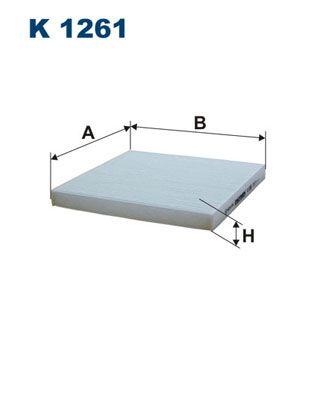 Pollenfilter - Filter, kupéventilation FILTRON K 1261