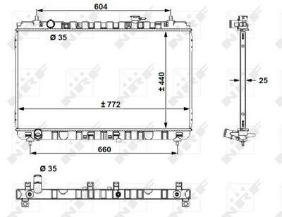 Kylare - Kylare, motorkylning NRF 53056