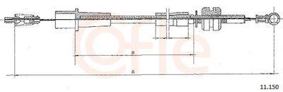 Spjällkabel - Gasvajer COFLE 92.11.150