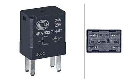 Multifunktionellt relä - Relä, huvudström HELLA 4RA 933 714-671