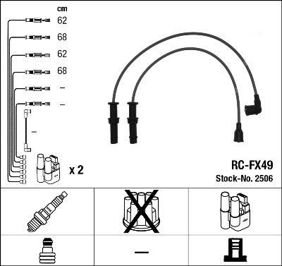 Tändkabel - Tändkabelsats NGK 2506