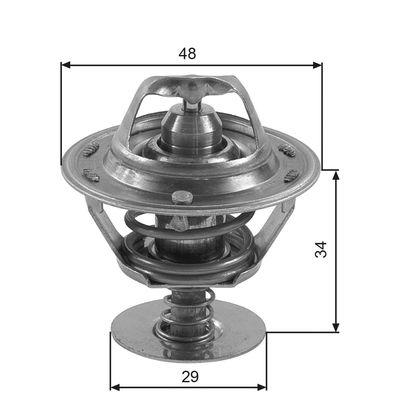 Termostat - Termostat, kylmedel GATES TH39082G1