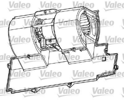 Fläktmotor - Kupéfläkt VALEO 698511