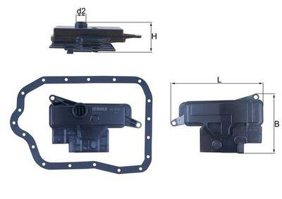 Automatväxellådefilter - Hydraulikfilter, automatväxel KNECHT HX 234D