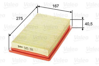 Luftfilter - Luftfilter VALEO 585318