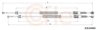 Kabel, manuell växellåda - Vajer, manuell transmission COFLE 92.2CB.DA002