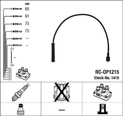 Tändkabel - Tändkabelsats NGK 1410