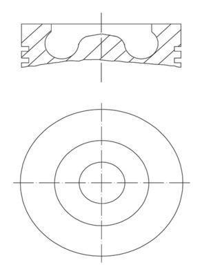 Kolv - Kolv MAHLE 015 80 02