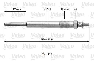 Glödstift - Glödstift VALEO 345103