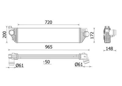 Intercooler - Laddluftkylare MAHLE CI 669 000P