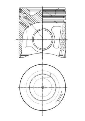 Kolv - Kolv MAHLE 007 PI 00150 001