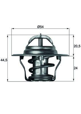 Termostat - Termostat, kylmedel MAHLE TX 4 75D