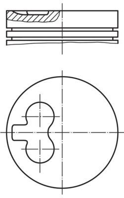 Kolv - Kolv MAHLE 039 45 00