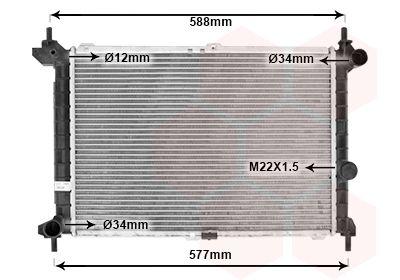 Kylare - Kylare, motorkylning VAN WEZEL 37002207