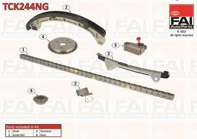 Kamkedjesats - Transmissionskedjesats FAI AUTOPARTS TCK244NG