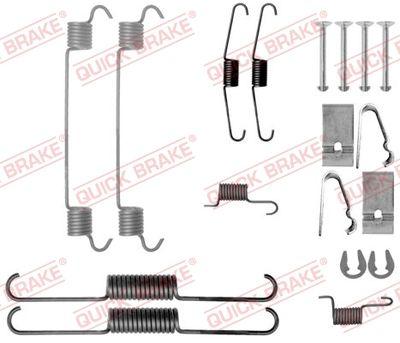 Bromstrummedelar - Tillbehörssats, bromsbackar QUICK BRAKE 105-0038