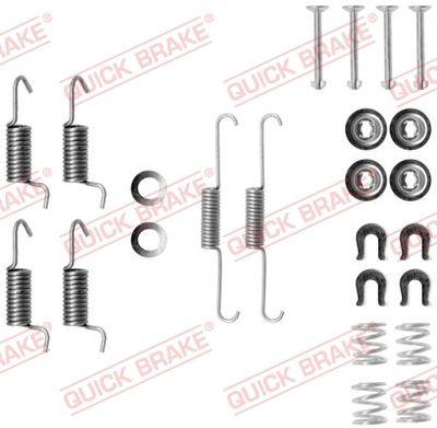 Handbroms delar - Tillbehörssats, bromsbackar, parkeringsbroms QUICK BRAKE 105-0788