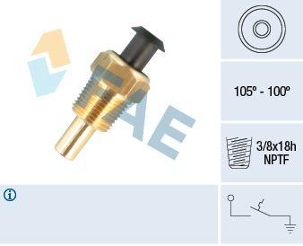 Temperaturfläkt, kylarradiatorfläkt - Termokontakt, kylarfläkt FAE 37601