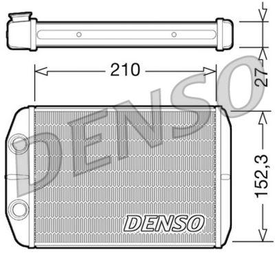 Värmeväxlare - Värmeväxlare, kupévärmare DENSO DRR09073