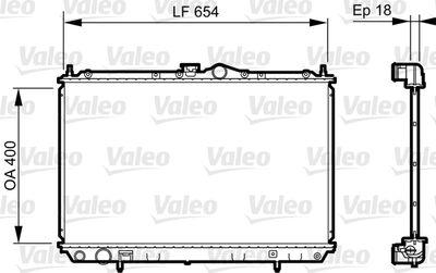 Kylare - Kylare, motorkylning VALEO 735497