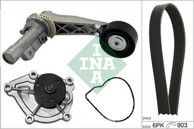 Vattenpump + serpentinremsats - Vattenpump + spårremssats INA 529 0504 30