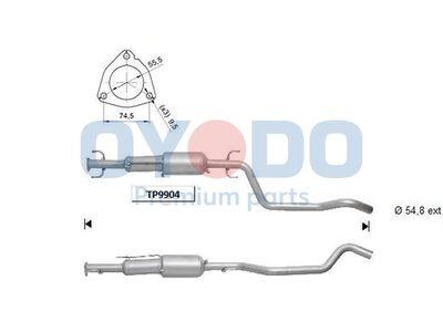 Dieselpartikelfilter - Sot-/partikelfilter, avgassystem OYODO 20N0031-OYO